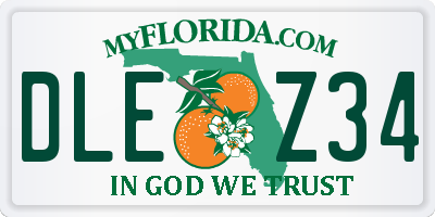 FL license plate DLEZ34