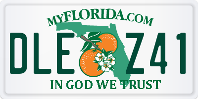 FL license plate DLEZ41