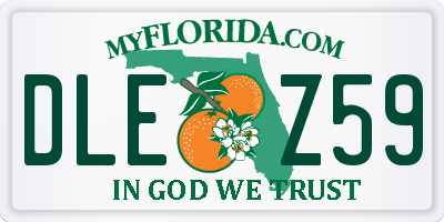 FL license plate DLEZ59