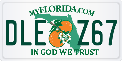 FL license plate DLEZ67