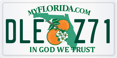 FL license plate DLEZ71