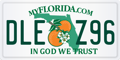 FL license plate DLEZ96