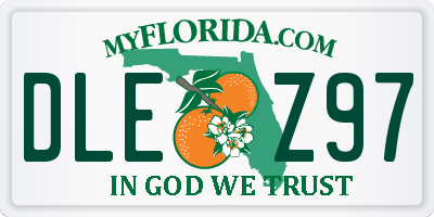 FL license plate DLEZ97
