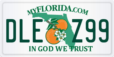 FL license plate DLEZ99