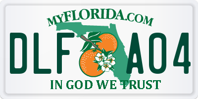 FL license plate DLFA04