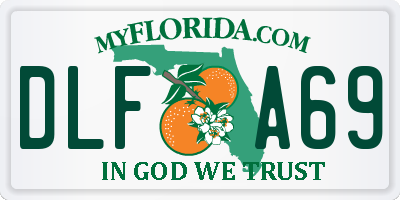 FL license plate DLFA69