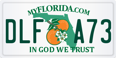 FL license plate DLFA73