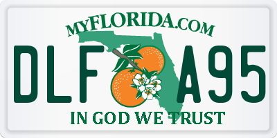 FL license plate DLFA95
