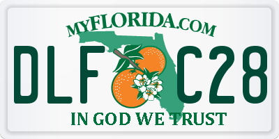 FL license plate DLFC28