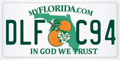 FL license plate DLFC94