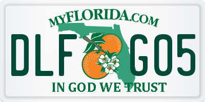 FL license plate DLFG05