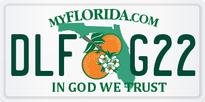 FL license plate DLFG22