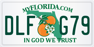 FL license plate DLFG79