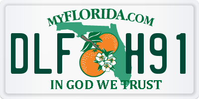 FL license plate DLFH91