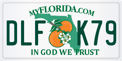 FL license plate DLFK79