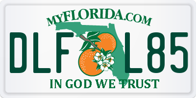 FL license plate DLFL85