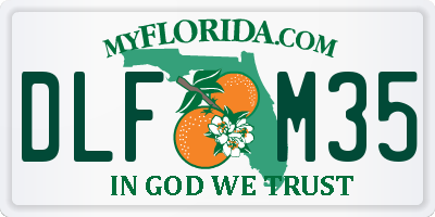 FL license plate DLFM35