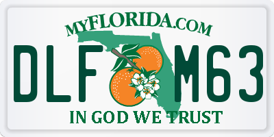 FL license plate DLFM63