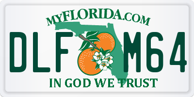 FL license plate DLFM64