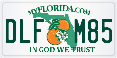 FL license plate DLFM85