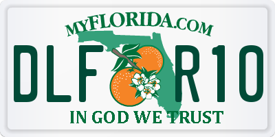 FL license plate DLFR10