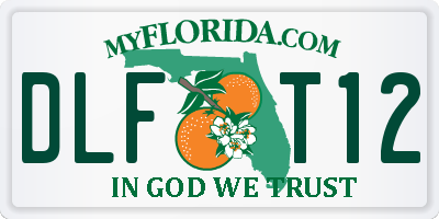 FL license plate DLFT12