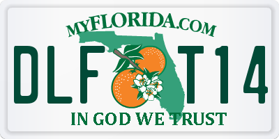 FL license plate DLFT14