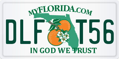 FL license plate DLFT56