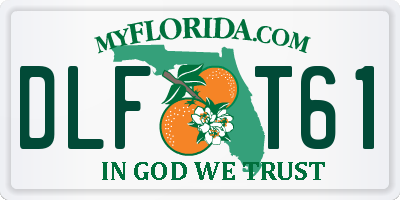 FL license plate DLFT61