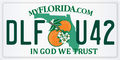 FL license plate DLFU42