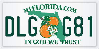 FL license plate DLGG81