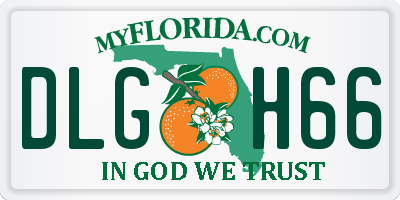 FL license plate DLGH66