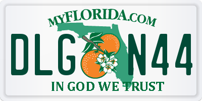 FL license plate DLGN44