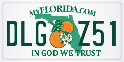 FL license plate DLGZ51
