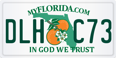 FL license plate DLHC73