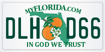 FL license plate DLHD66