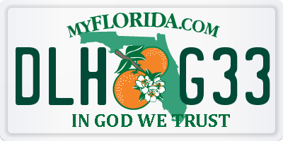 FL license plate DLHG33