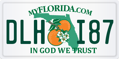 FL license plate DLHI87