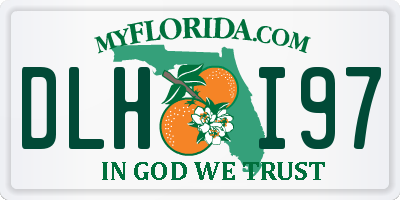 FL license plate DLHI97