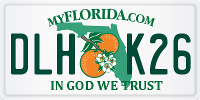 FL license plate DLHK26