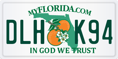 FL license plate DLHK94