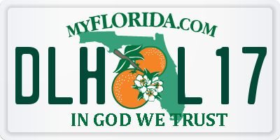 FL license plate DLHL17