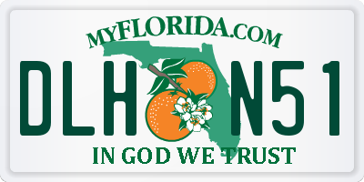 FL license plate DLHN51