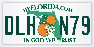 FL license plate DLHN79