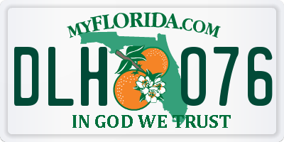 FL license plate DLHO76