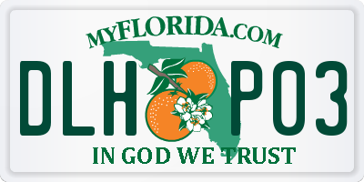 FL license plate DLHP03