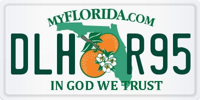 FL license plate DLHR95