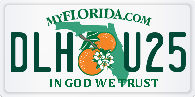 FL license plate DLHU25
