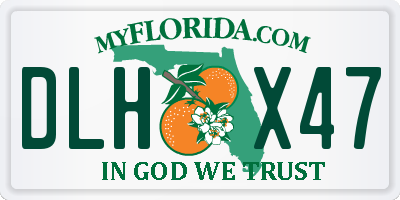 FL license plate DLHX47