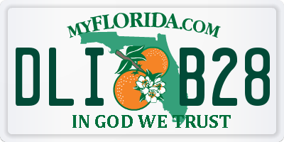 FL license plate DLIB28